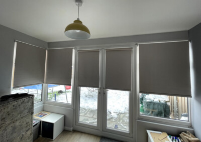 Roller blinds in a conservatory in Ipswich