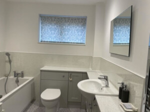 Bathroom roller blind