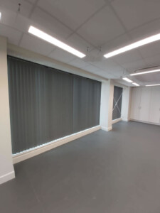 Vertical blinds fitted at Colchester Mercury Theatre