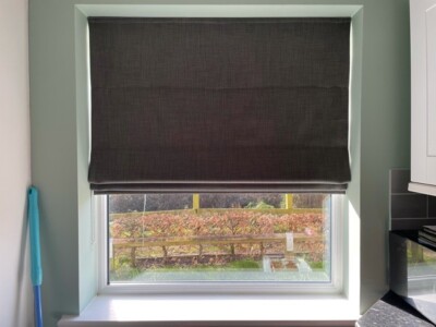 Textured Roman blind